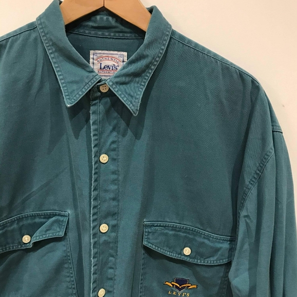 Oversized turquoise shirt - Picture 4 of 7